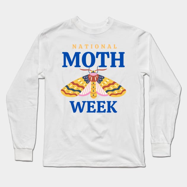 National Moth Week Global Citizen Science Long Sleeve T-Shirt by MinimalSpace